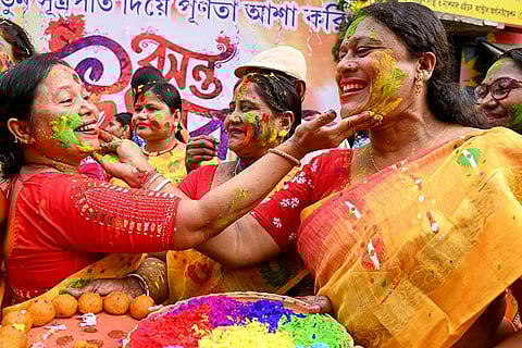 Holi at Sanagachhi