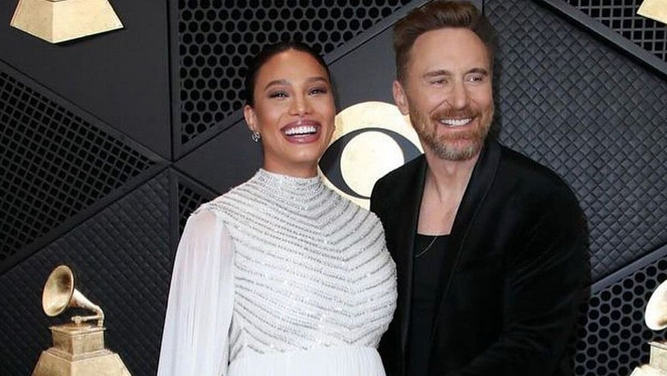 Instagram : David Guetta with Jessica Ledon