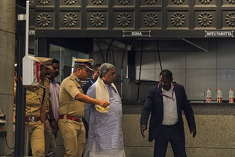 Karnataka CM at Rameshwaram Cafe blast site