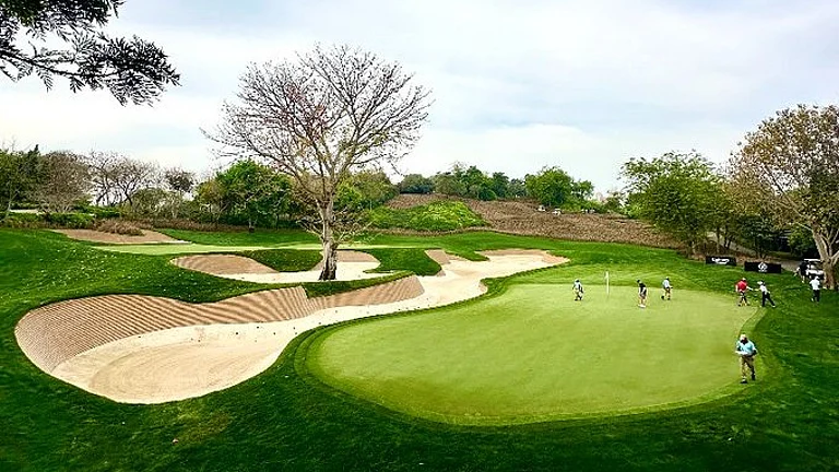 A general view of the DLF Golf & Country Club in Gurugram. - X (DP World Tour)