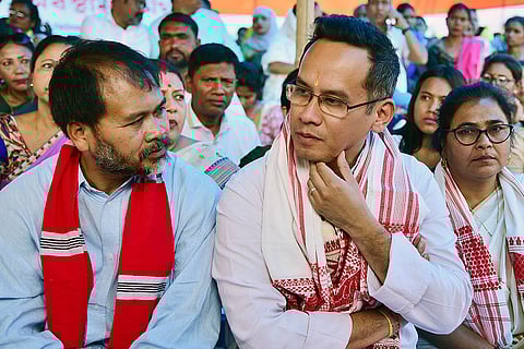 Gaurav Gogoi and MLA Akhil Gogoi