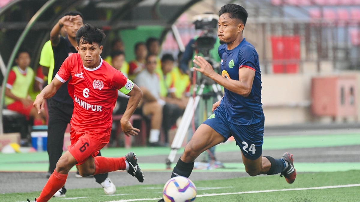 By the 20th minute, Manipur were 4-0 up against Assam in their Santosh Trophy semi-final. - AIFF