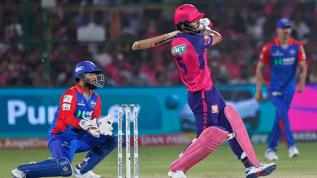 Riyan Parag played a superb knock against Delhi Capitals. - AP