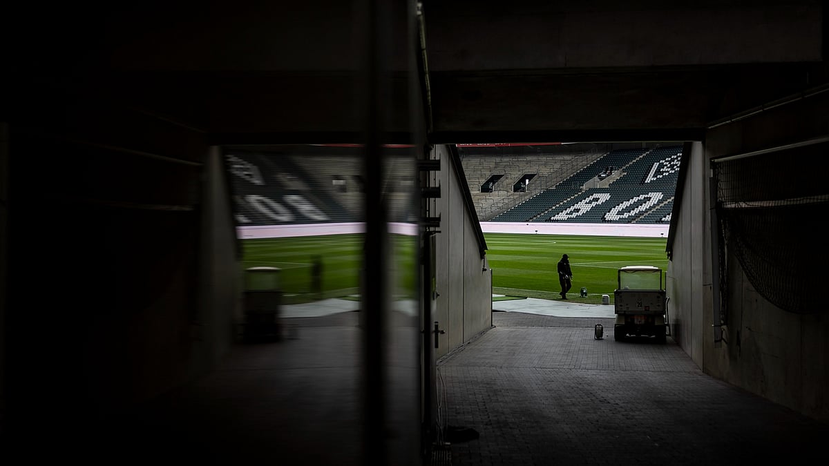 Borussia Monchengladbach : A view of the Borussia Park, the home ground of Borussia Monchengladbach.
