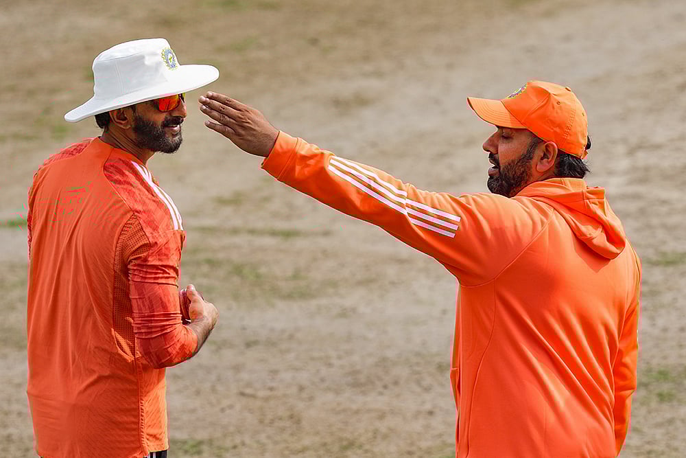 | Photo: PTI/Shahbaz Khan : IND vs ENG 5th Test: India Practice 