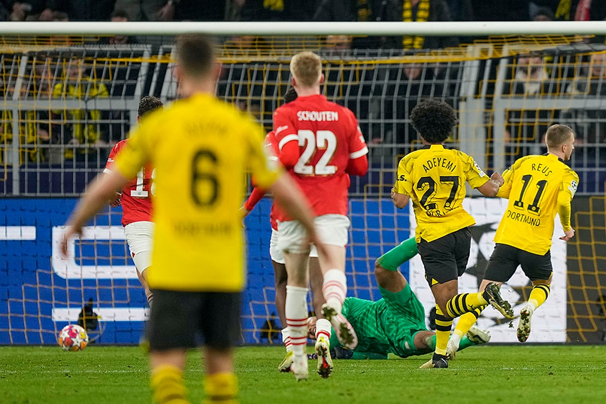 UEFA Champions League: Jadon Sancho, Marco Reus Shine As Borussia Dortmund Beat PSV Eindhoven 2-0