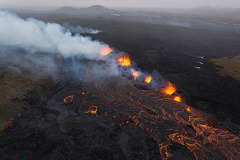 Grindavik volcano eruption