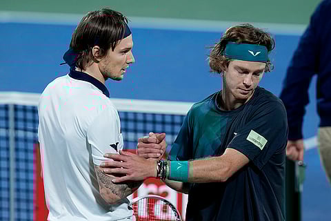 Dubai Tennis Championships Semis: Alexander Bublik vs Andrey Rublev