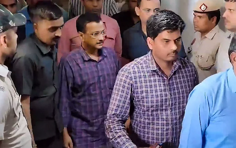 Delhi Chief Minister Arvind Kejriwal in ED custody | - PTI