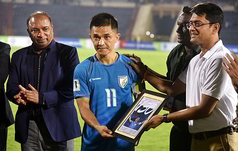 Sunil Chhetri 150th Match Felicitation, India Vs Afghanistan, FIFA World Cup 2026 Qualifiers, Guwahati.