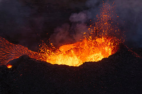 Grindavik volcano eruption
