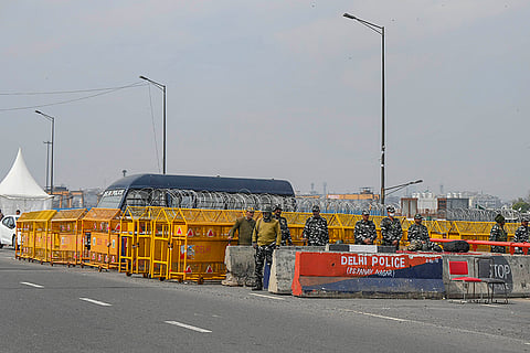 Farmers' march: Security at Delhi borders