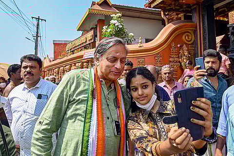 Shashi Tharoor in Thiruvananthapuram