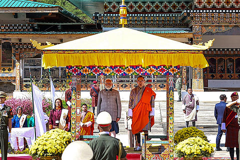 PM Modi arrives in Bhutan