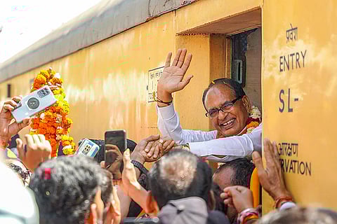 Shivraj Chouhan leaves for Vidisha