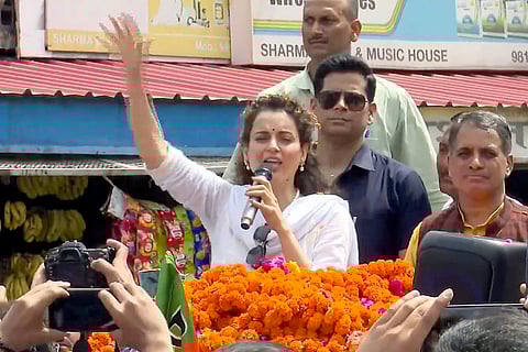 Kangana Ranaut campaigns
