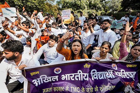 ABVP protest in Delhi