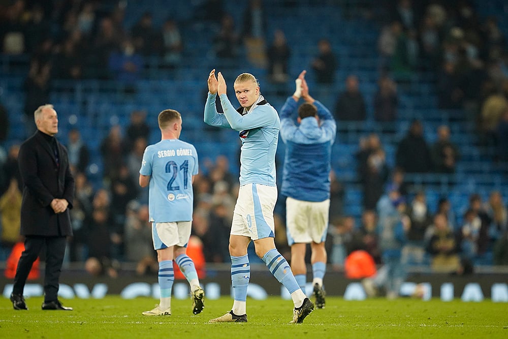 | Photo: AP/Dave Thompson : UEFA Champions League 2023-24: Manchester City vs Copenhagen