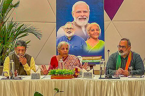 Sitharaman in Thiruvananthapuram