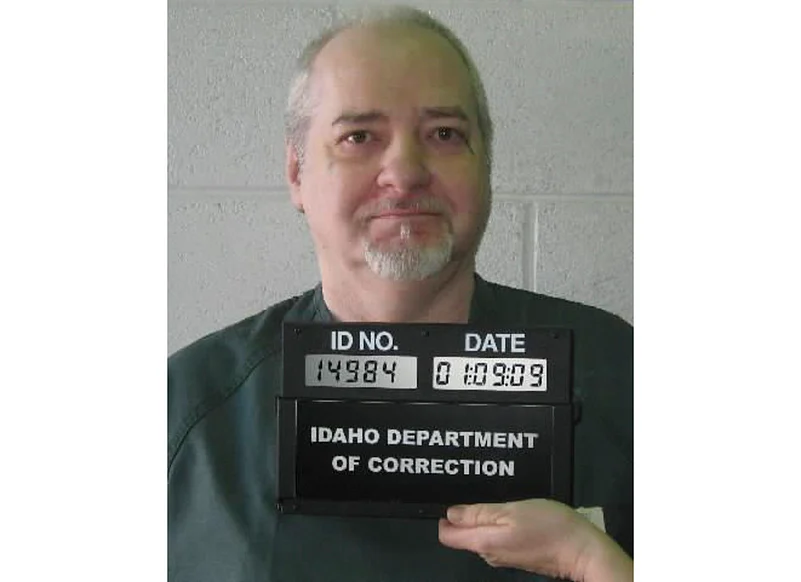 This image provided by the Idaho Department of Correction shows Thomas Eugene Creech on Jan. 9, 2009. Idaho on Wednesday, Feb. 28, 2024, halted the execution of serial killer Thomas Eugene Creech, one of the longest-serving death row inmates in the U.S., after a medical team repeatedly failed to find a vein where they could establish an intravenous line to carry out the lethal injection. (Idaho Department of Correction via AP, File)