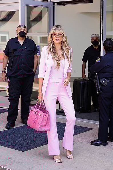 Heidi Klum with a Birkin