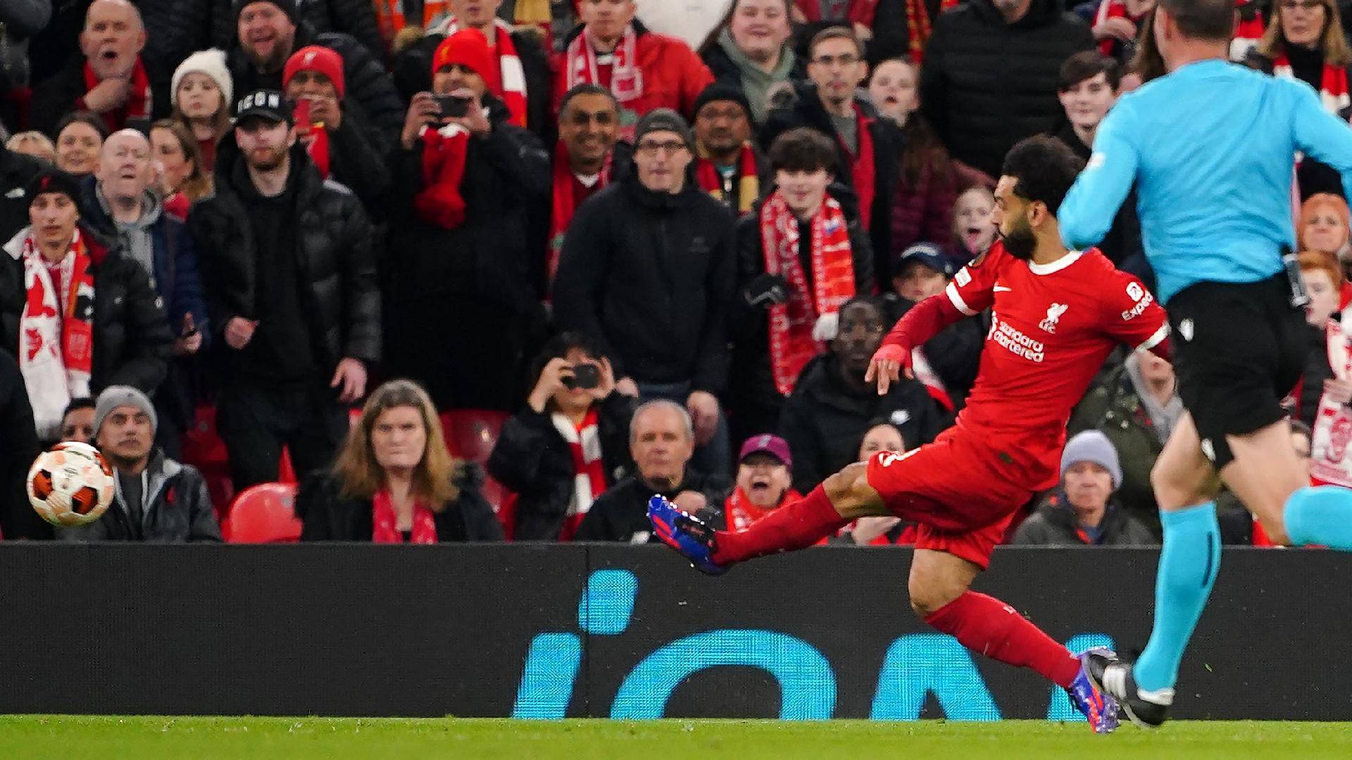 Mohamed Salah made some Liverpool history. -  Peter Byrne/PA