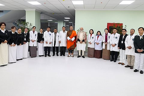 PM Modi inaugurates hospital built with Indian assistance in Bhutan
