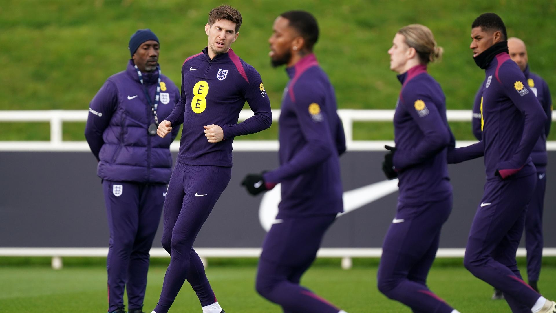 Mike Egerton/PA : England players train ahead of their friendly against Brazil.