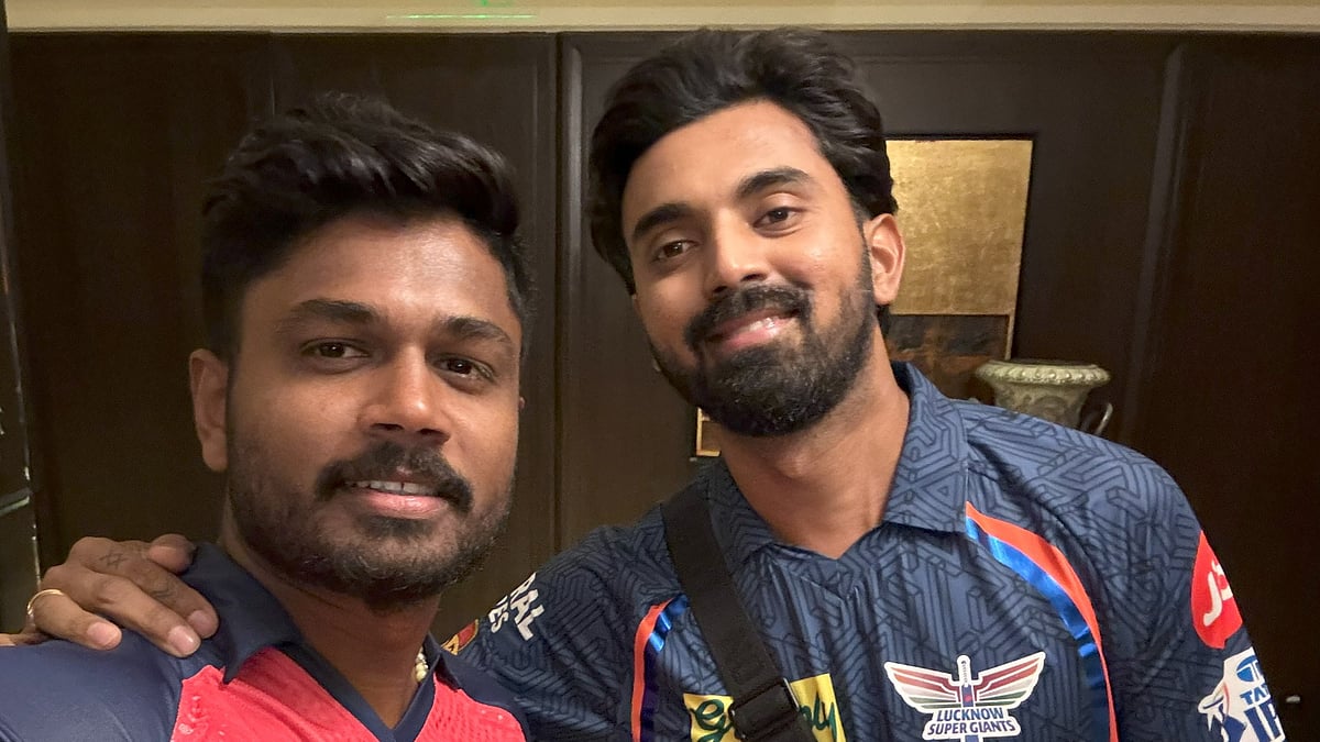 Captains of Lucknow Super Giants and Rajasthan Royals, KL Rahul and Sanju Samson ahead of their first clash in IPL 2024. - (Photo: X | LSG)