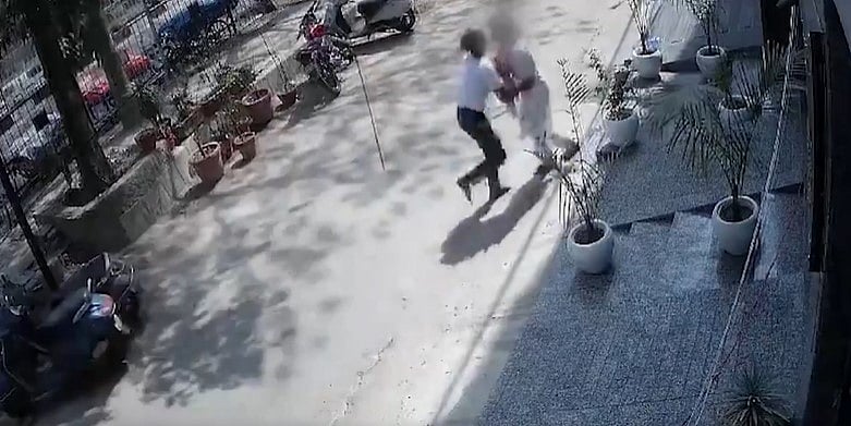 Screen grab from video posted on X/ANI : The girl is said to be out of danger