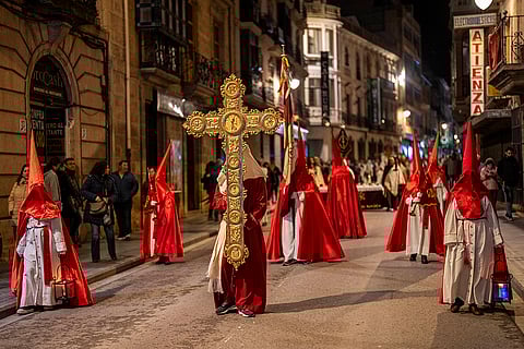 Holy Week procession in Alcala la Real