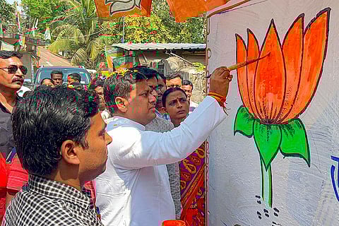 BJP campaign for Lok Sabha polls in Balurghat