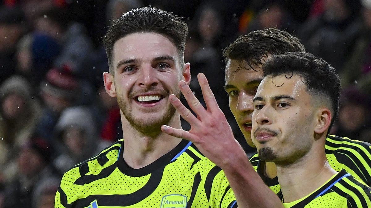 AP : Arsenal thumped Sheffield 6-0 in their EPL fixture on Monday night.