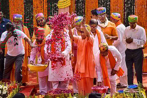 Yogi Adityanath in Gorakhpur