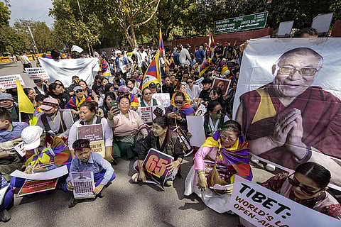 Tibetans protest at Jantar Mantar