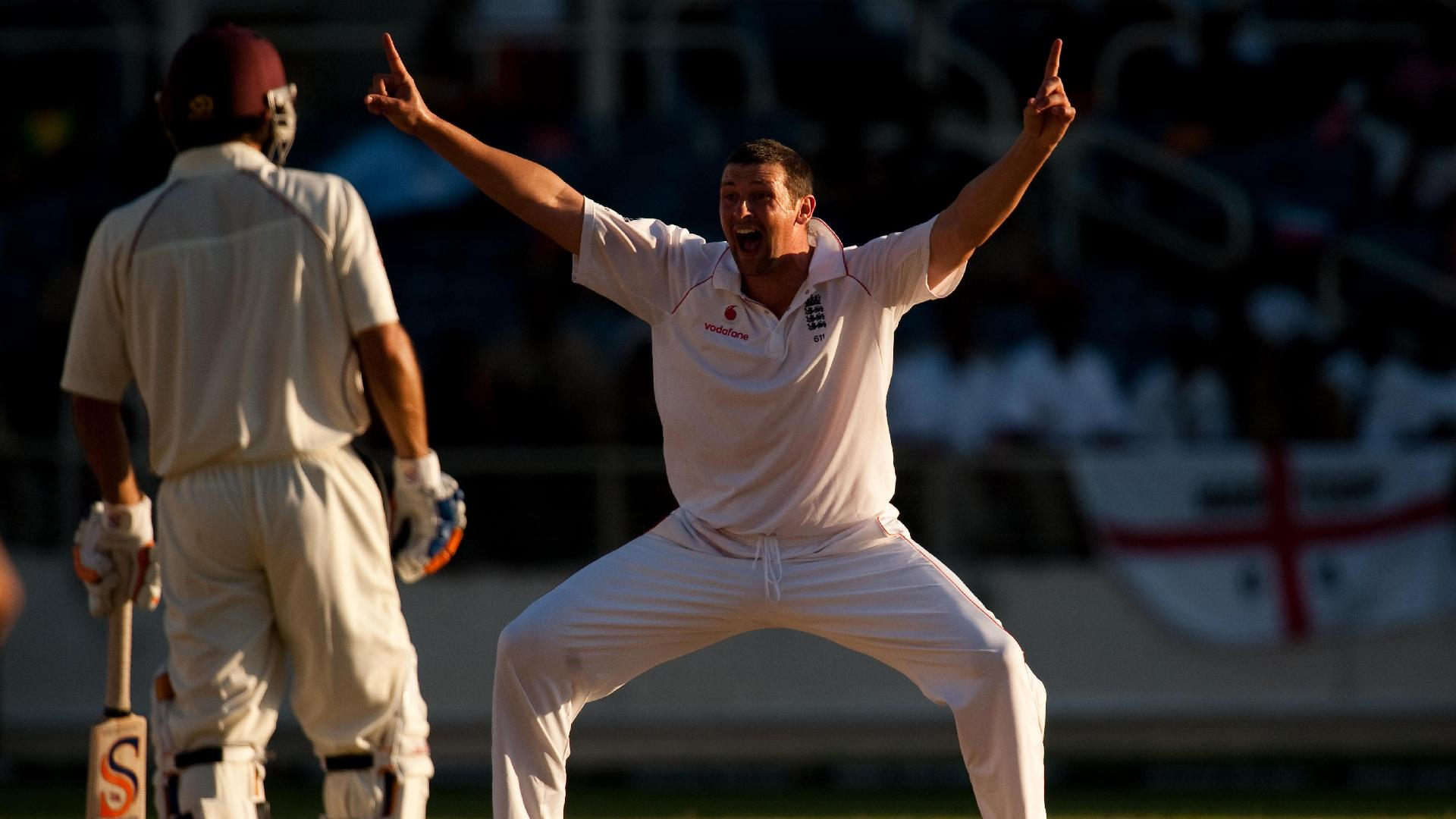 England’s Steve Harmison appeals for a wicket at Sabina Park. - Gareth Copley/PA
