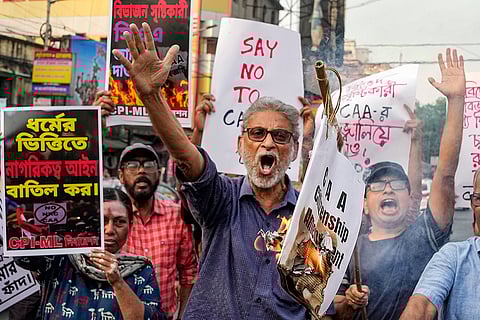 Protest after centre notified CAA rules