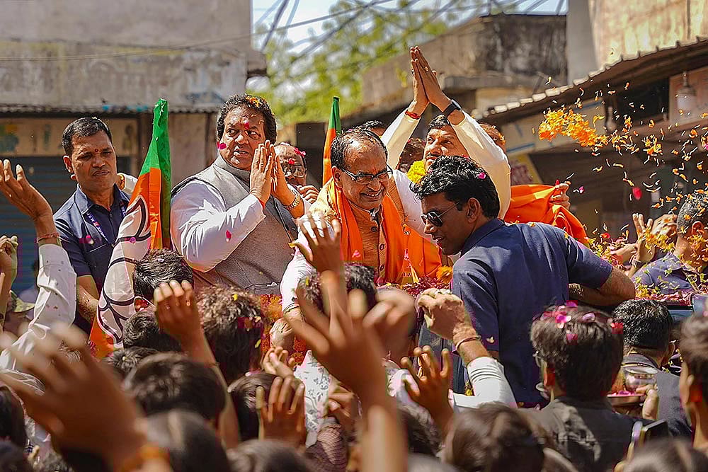 Photo: PTI : Shivraj Singh Chouhan in Raisen