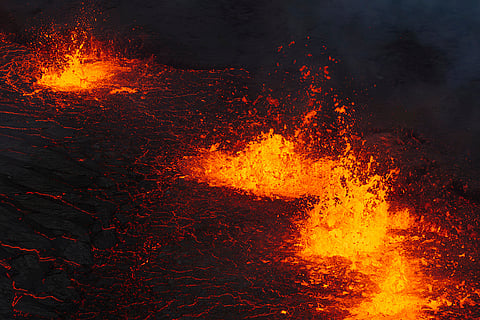 Grindavik volcano eruption