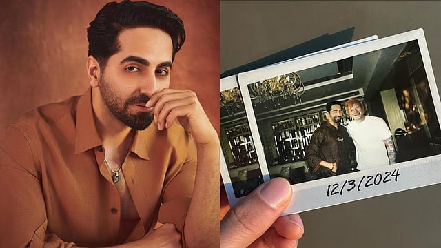Ayushmann Khurrana Shares A 'Polaroid Keepsake' With Ed Sheeran, Treats The Singer To His Mother’s ‘Pinni’