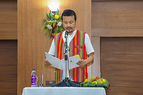 Brishaketu Debbarma takes oath as Tripura minister