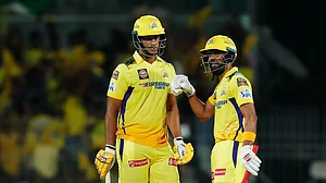 BCCI/IPL : Shivam Dube (left) and skipper Ruturaj Gaikwad are key cogs in the Chennai Super Kings batting wheel for Indian Premier League 2024.