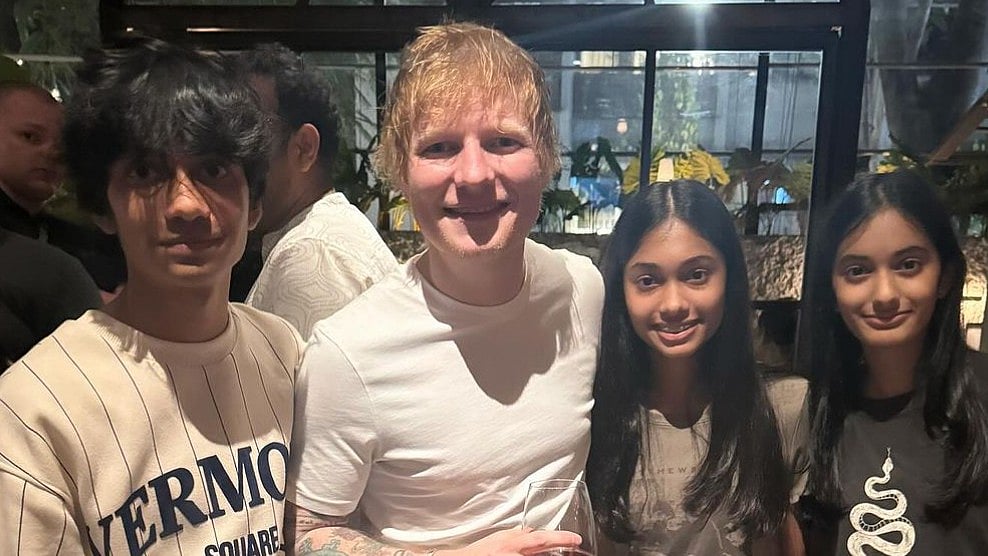 Instagram : Ed Sheeran with Farah Khan's Kids