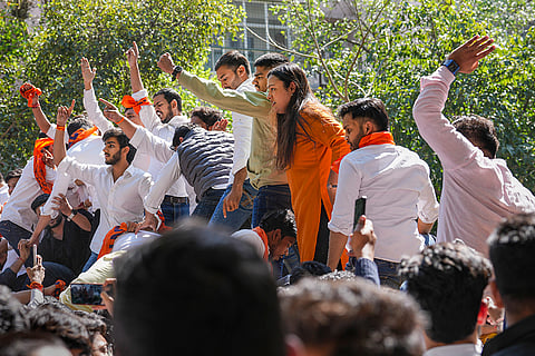 ABVP protest in Delhi