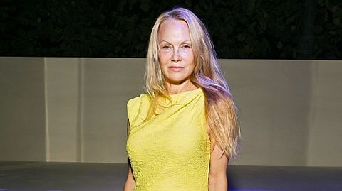 Pamela Anderson at 2023 Paris Fashion Week