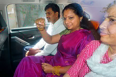 BRS leader K Kavitha produced to court
