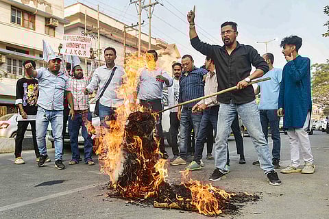 Protest after centre notified CAA rules