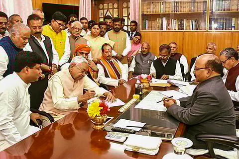 Nitish Kumar files mination for MLC elections