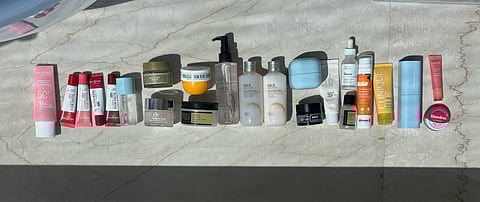 Skin care products of the 12-year-old