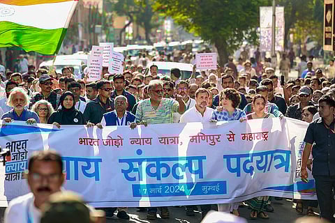 Congress'' Nyay Sankalp Padyatra in Mumbai